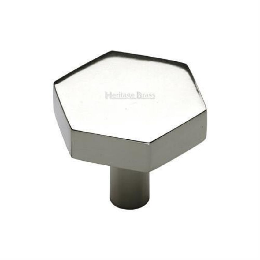 Hexagon Cabinet Knob in Polished Nickel Finish - C4344-PNF