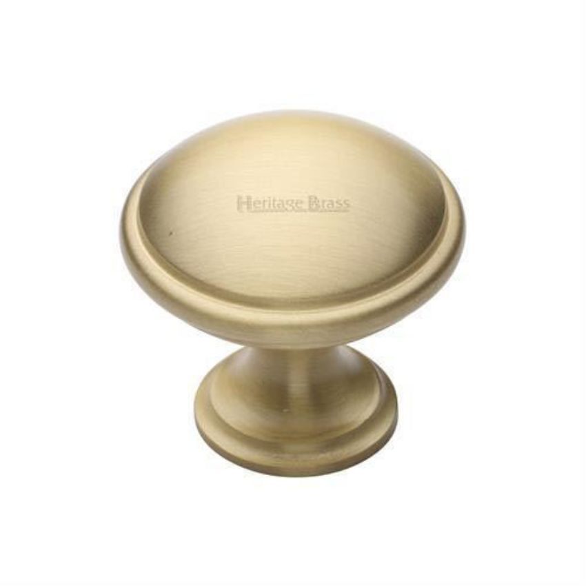 Domed Cabinet Knob in Satin Brass Finish - C3950-SB