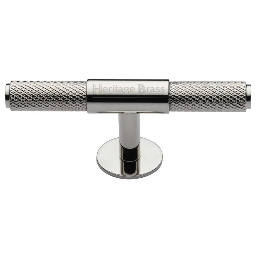Knurled Fountain Cabinet Knob in Polished Nickel - C4463-PNF 