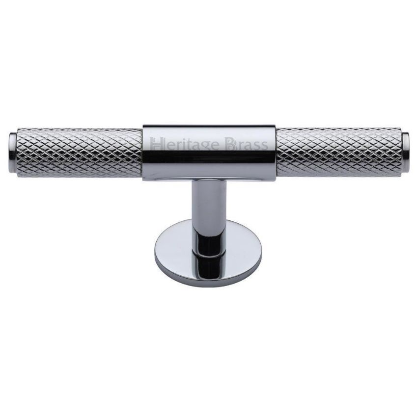 Knurled Fountain Cabinet Knob in Polished Chrome - C4463-PC