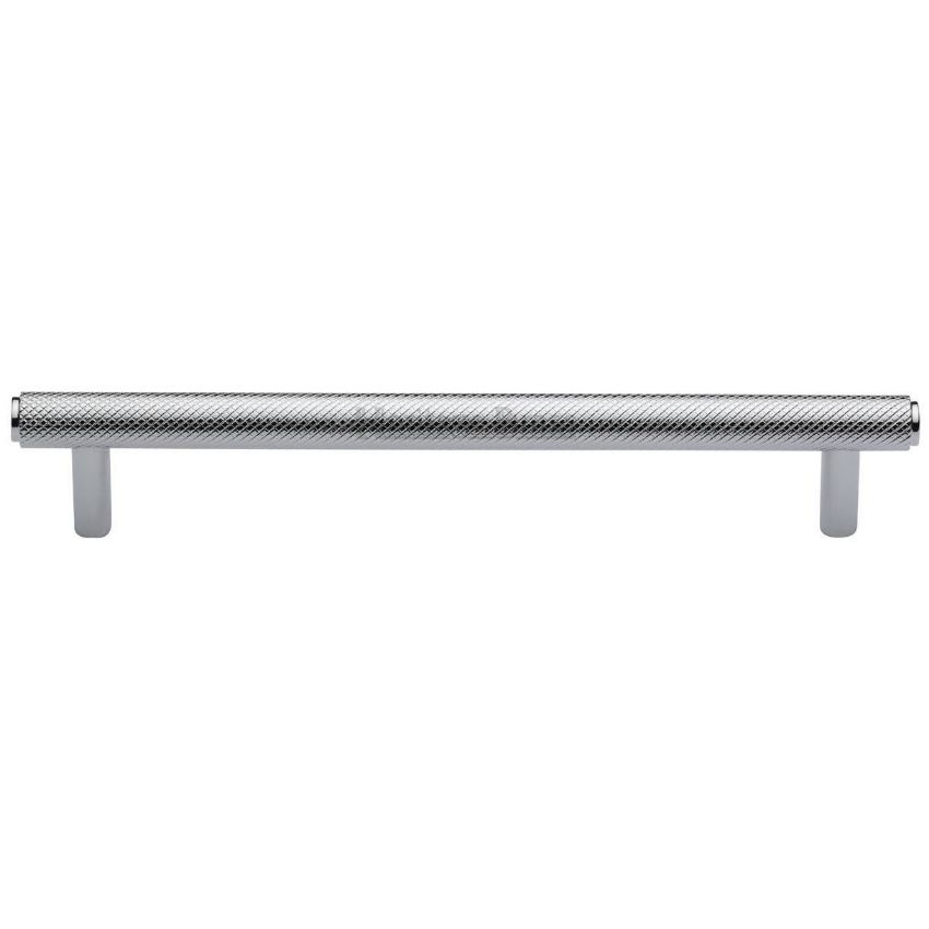 Knurled Cabinet Pull Handle in Polished Chrome Finish - V4458-PC