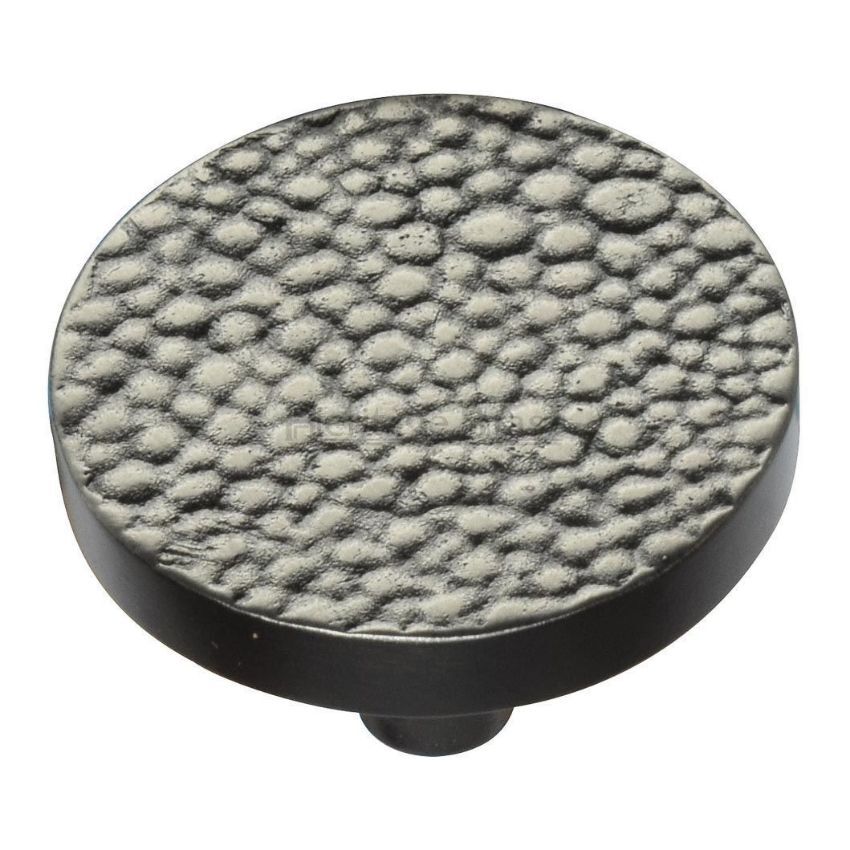 Round Stingray Cabinet Knob in an Aged Nickel Finish- C3686-AN