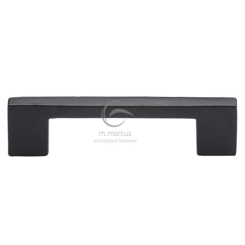 Smooth Black Slim D Cabinet Handle - FB337 