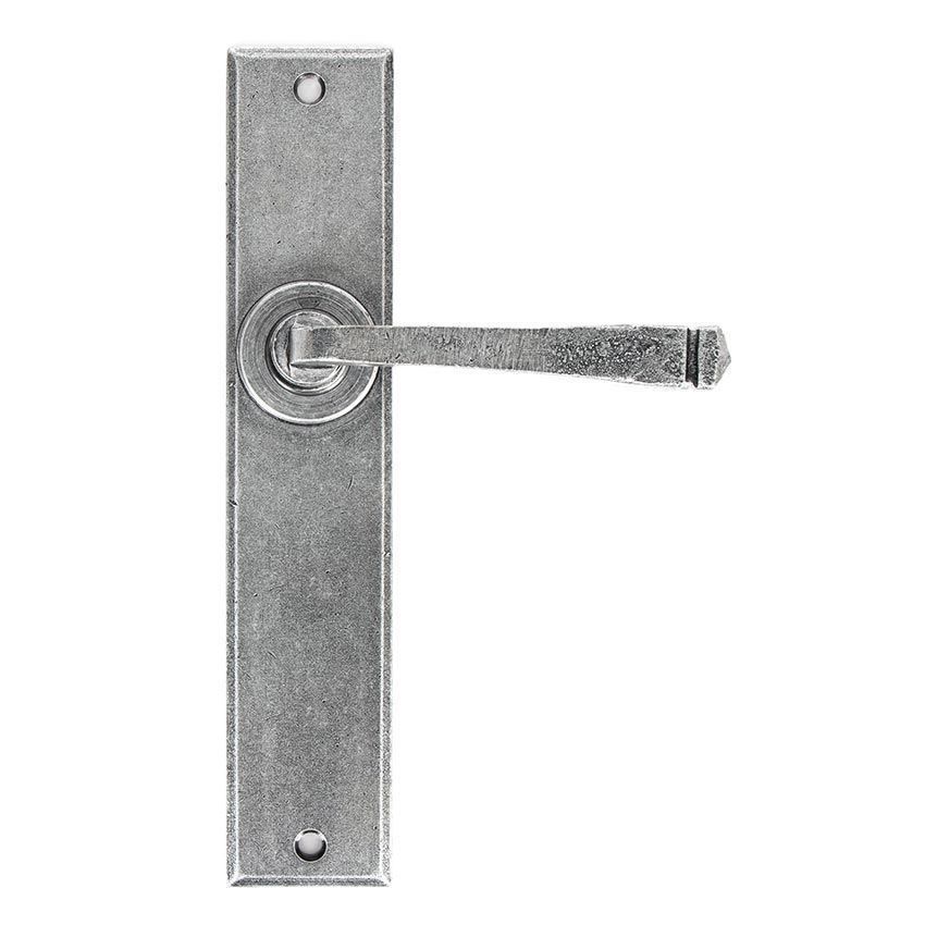 Avon Large Lever Latch Set in Pewter finish - 33090