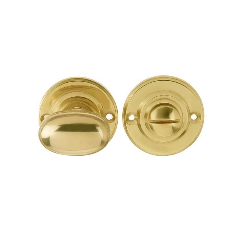 Jedo Bathroom Turn and Release- Polished Brass- JV2680PB