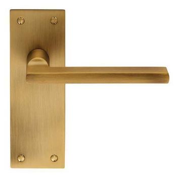 Trentino LEVER ON BACKPLATE - Antique Brass - EUL032AB