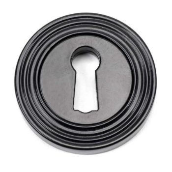 Black Round Beehive Escutcheon - From the Anvil - 45697 