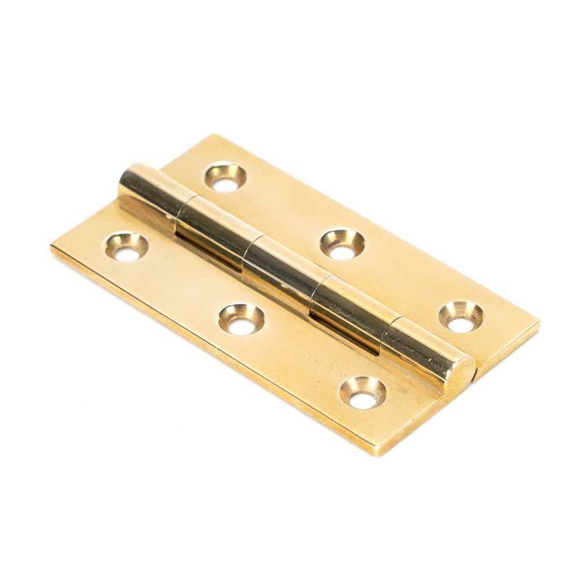 2.5" Polished Brass Butt Hinges - 49924
