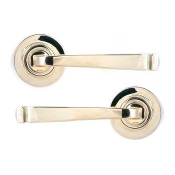 Avon Lever on a Plain Rose in Polished Nickel (Unsprung) - 49953 