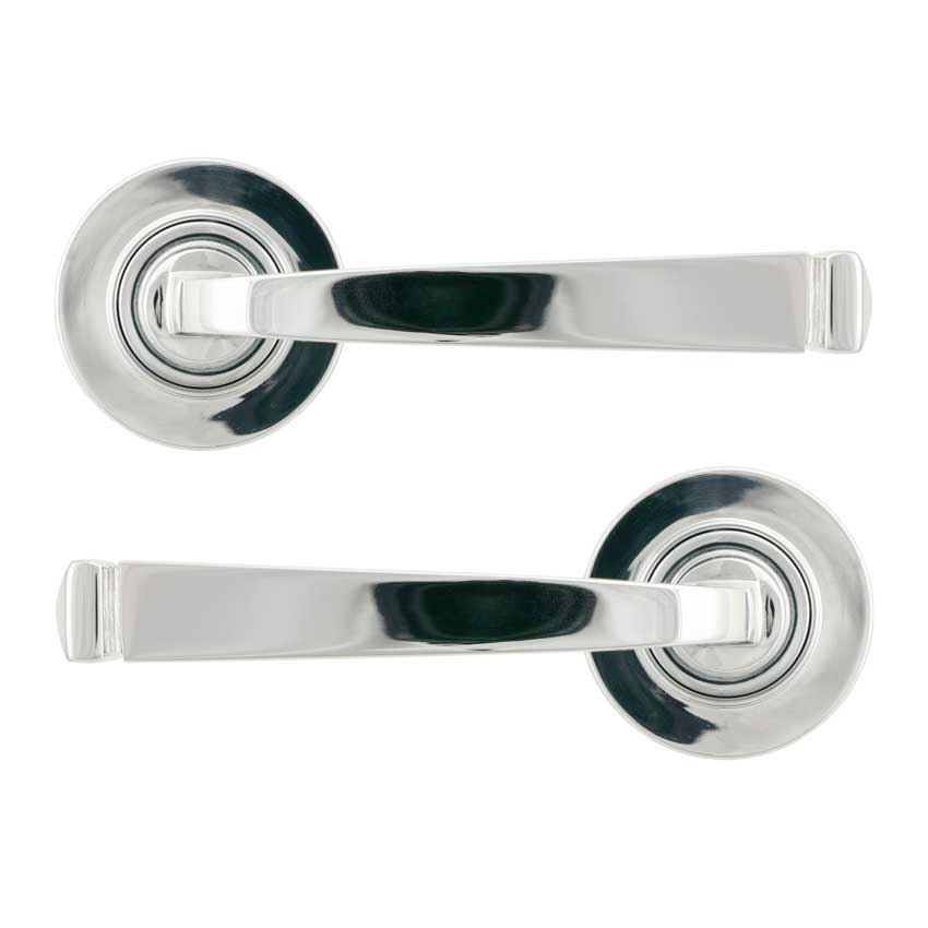 Avon Lever on a Plain Rose in Polished Chrome (Unsprung) - 49949 