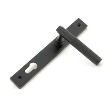 Brompton Slimline Sprung Lever Espag Lock Set - Matt Black - 45528 