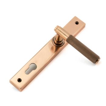 Brompton Slimline Sprung Lever Espag Lock Set - Polished Bronze - 45776