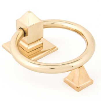 Polished Brass Ring Door Knocker - 83836 