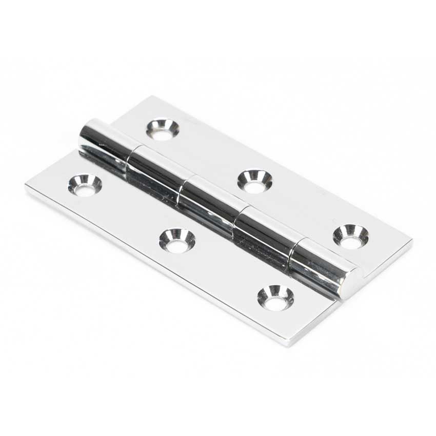2.5" Polished Chrome Butt Hinges - 49927 