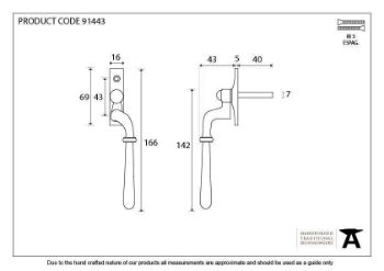 Aged Brass Newbury Espag - RH - 91443 