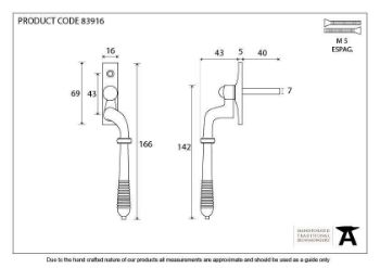 Polished Nickel Reeded Espag - RH - 83916