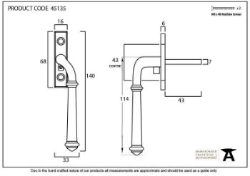 Pewter Regency Espag - RH - 45135