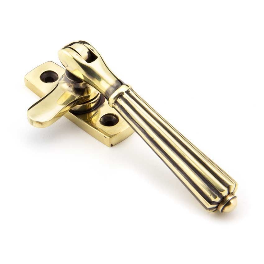 Aged Brass Locking Hinton Fastener - 45339