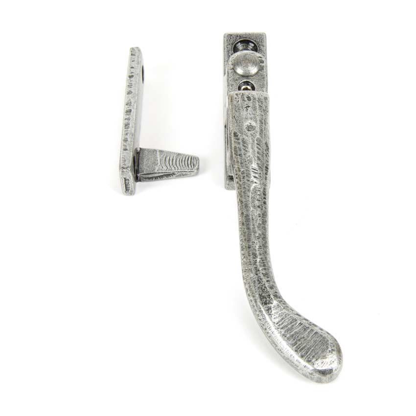 Pewter Night-Vent Locking Peardrop Fastener - RH - 33026 