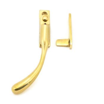 Polished Brass Night-Vent Locking Peardrop Fastener - LH - 45396