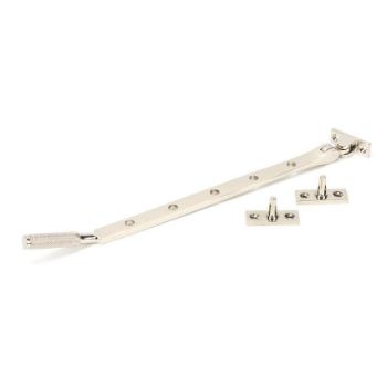 Polished Nickel Hammered Brompton Window Stay - 46179 