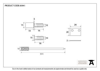 Lacquered Brass From The Anvil Sash Stops - 83941