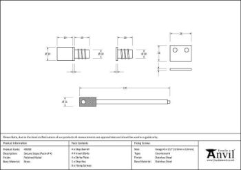 Polished Nickel From The Anvil Sash Stops - 49590