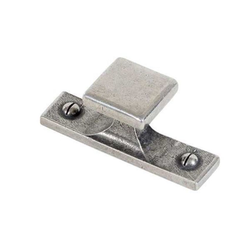 Newton Square Pewter Cabinet Knob - FD678