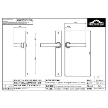 ARUNDEL MULTIPOINT 92MM PASSAGE ARMOR COAT FLAT BLACK DRAWING - SB-FB1128