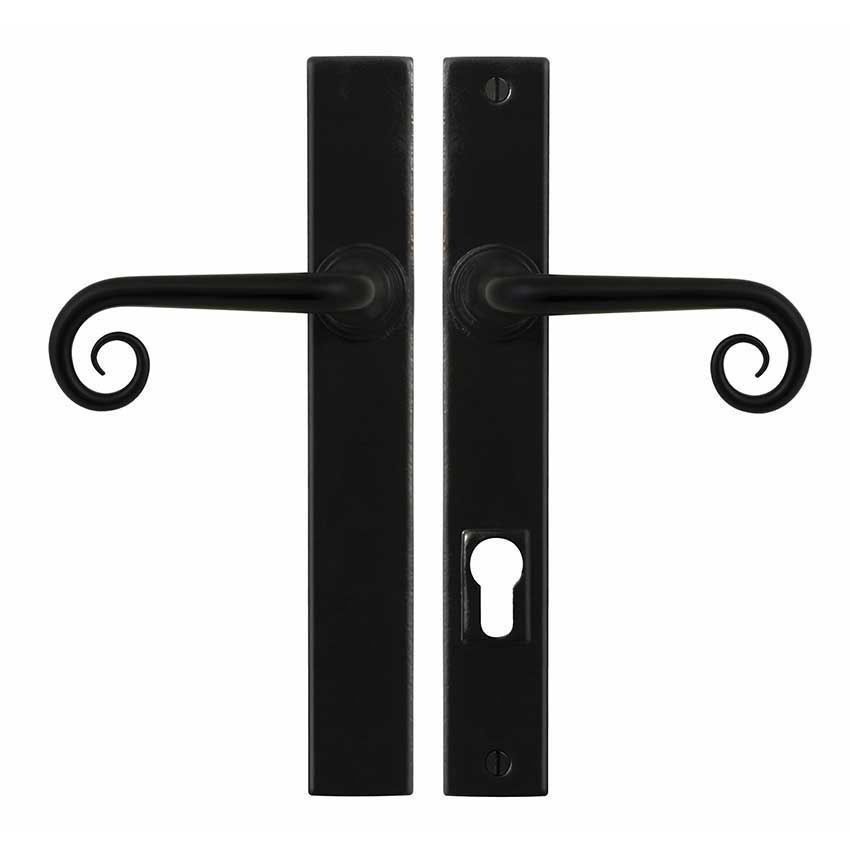 Curl Multipoint Patio Right Hand (un-sprung) Armor-Coat® Flat Black - SB-FB1074RH 