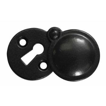 ESCUTCHEON - ROUND COVERED ARMOR COAT FLAT BLACK - SB-FB114