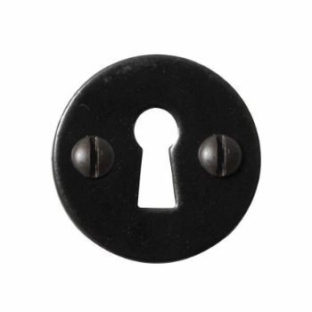 ESCUTCHEON - ROUND UNCOVERED ARMOR COAT FLAT BLACK - SB-FB113