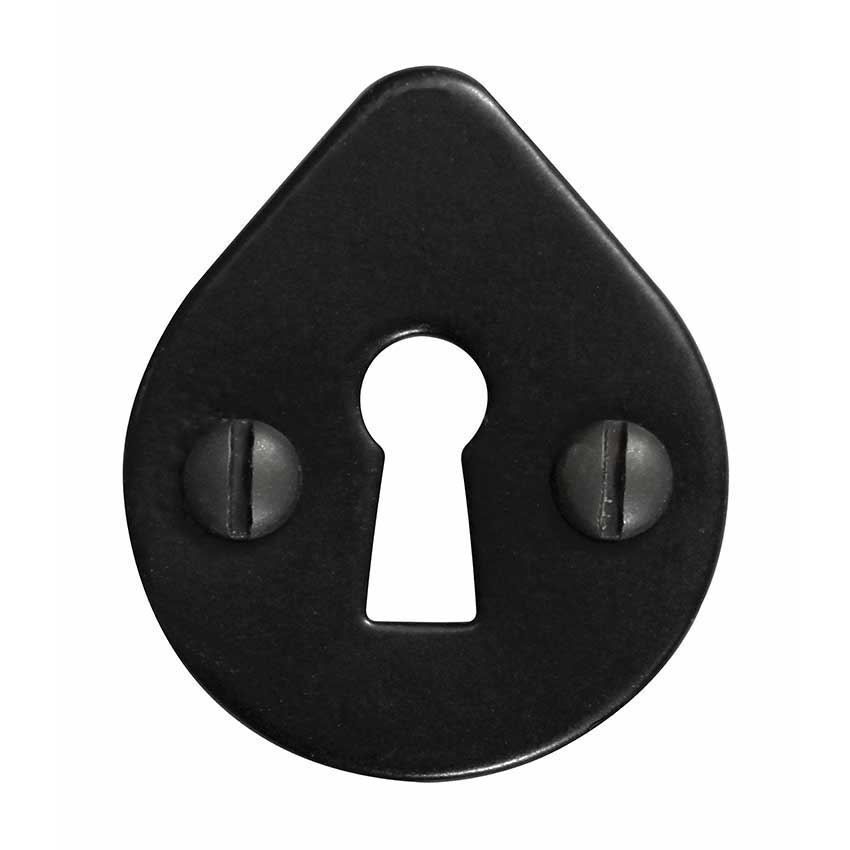 ESCUTCHEON OVAL UNCOVERED ARMOR COAT FLAT BLACK - SB-FB115 