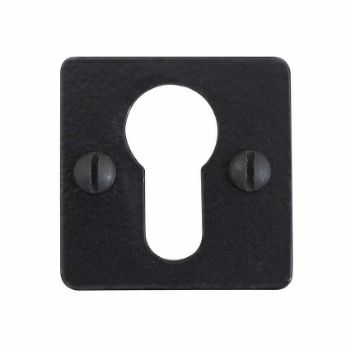 EURO ESCUTCHEON SQUARE ARMOR COAT FLAT BLACK - SB-FB1091