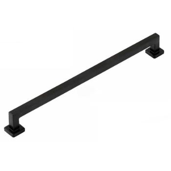 FULFORD PULL HANDLE SQAURE 288mm CENTRES ARMOR COAT FLAT BLACK - SB-FB1097