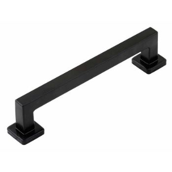 FULFORD PULL HANDLE SQUARE 160mm CENTRES ARMOR COAT FLAT BLACK - SB-FB1096