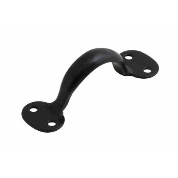 PENNY END PULL HANDLE 4"/100mm ARMOR COAT FLAT BLACK - SB-FB400