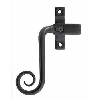 CURL CASEMENT FASTENER L/H LOCKING ARMOR COAT FLAT BLACK - SB-FB1078L