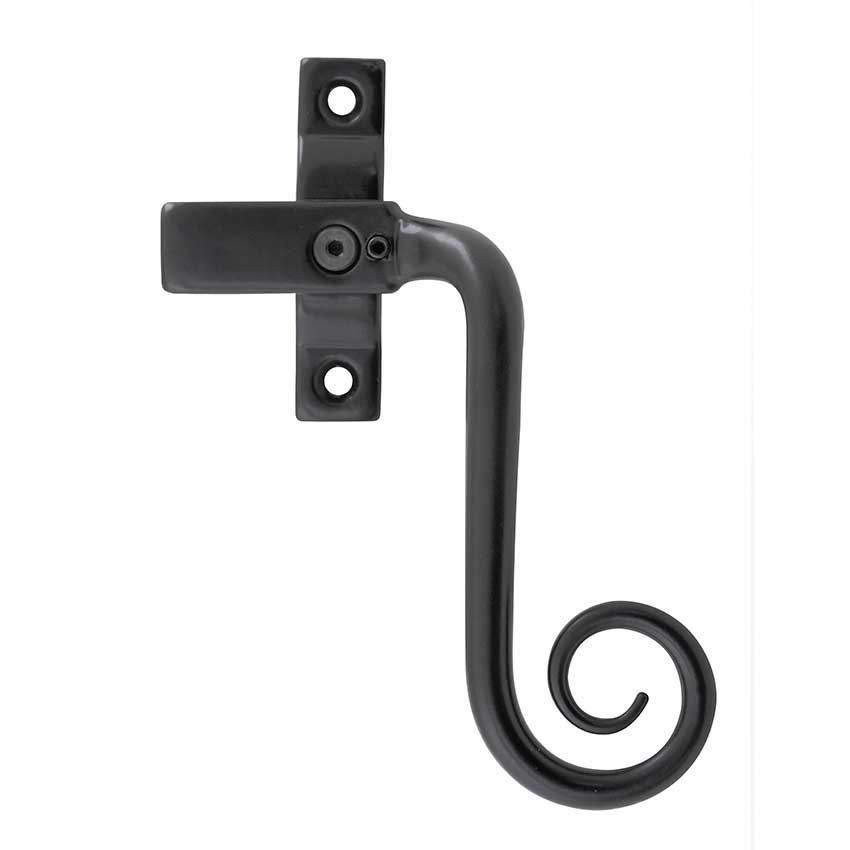 CURL CASEMENT FASTENER R/H LOCKING ARMOR COAT FLAT BLACK - SB-FB1077R