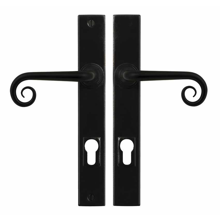 Curl Multipoint Entry Right Hand (sprung) Armor-Coat Flat Black - SB-FB1050RH