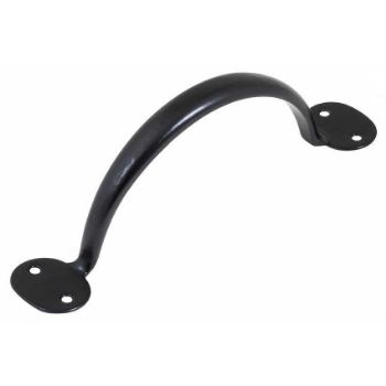 PENNY END PULL HANDLE 8"/200mm ARMOR COAT FLAT BLACK - SB-FB402 