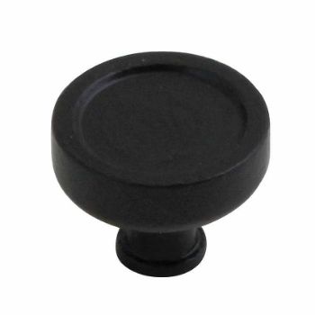 TAUNTON KNOB 30mm ARMOR COAT FLAT BLACK - SB-FB1092