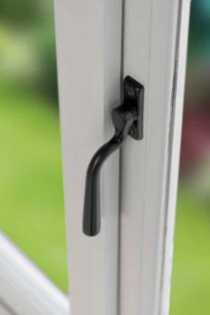 Padstow Window Handle Espag in Matt Black