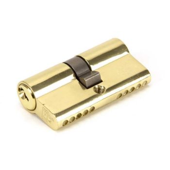 Lacquered Brass 5 pin Euro Cylinder - 91853 