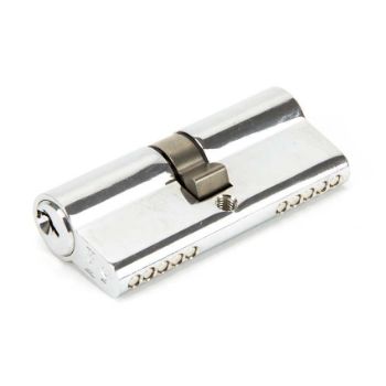 Polished Chrome 5 pin Euro Cylinder - 91857