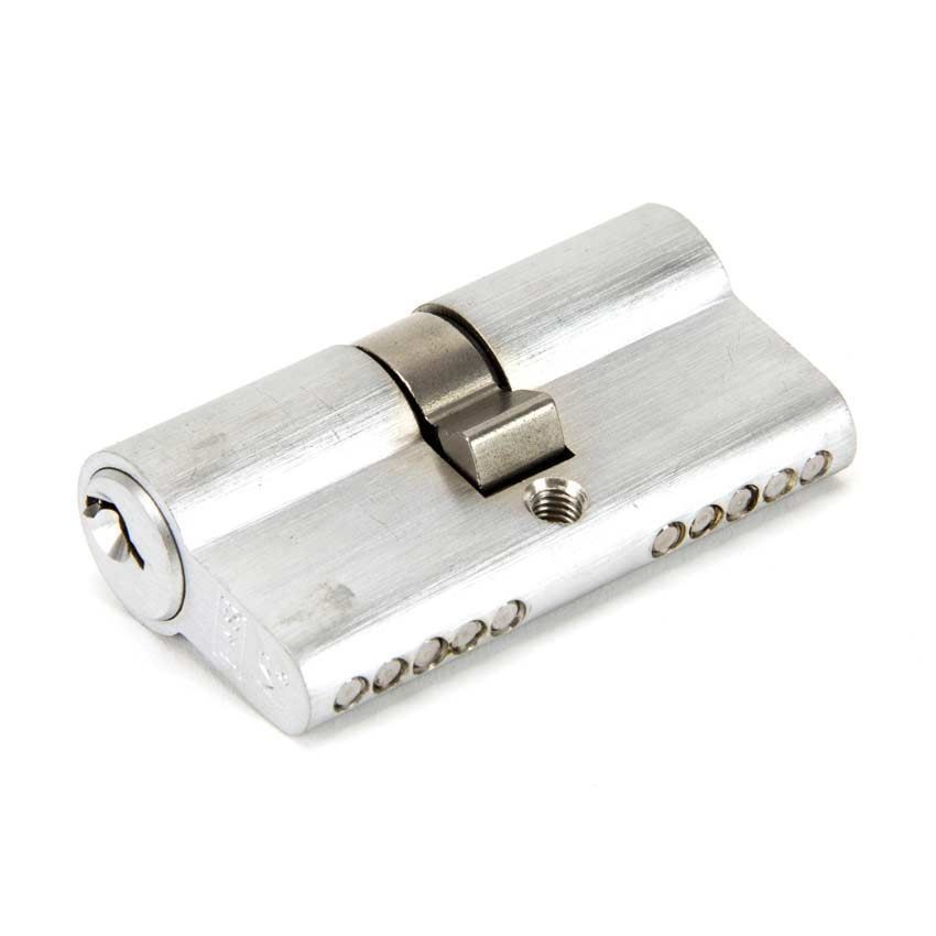 Satin Chrome 5 pin Euro Cylinder - 91851