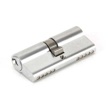 Satin Chrome 5 pin Euro Cylinder - 91851