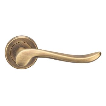 Verdun Door Handle in Antique Brass - ZIN3130AB 