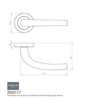 Classic Door Handle - ZIN3117SC