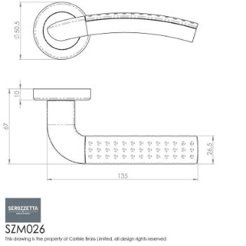 Vogue Lever on Rose - SZM026CPSN